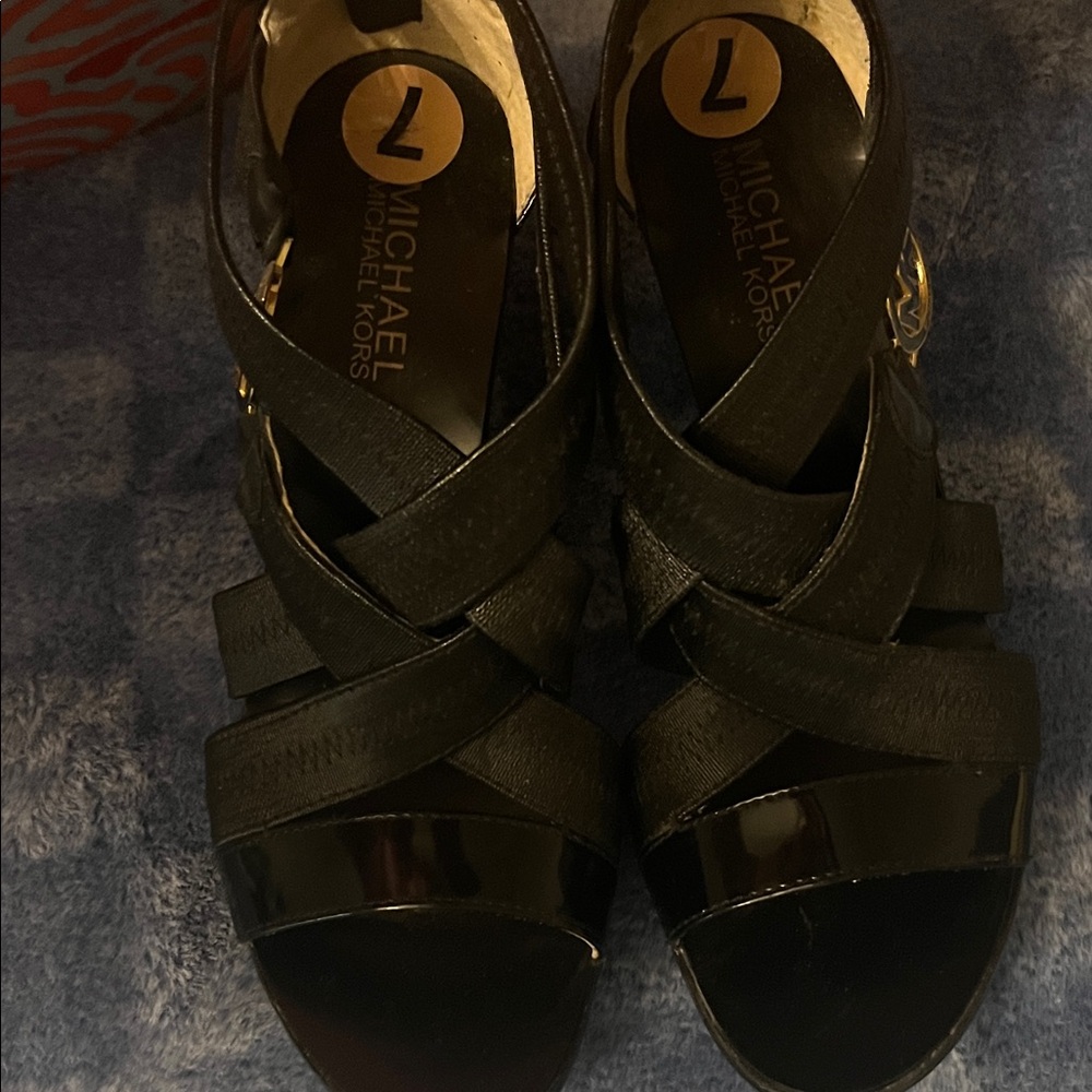 Michael Kors Elegant Black Strappy Heels